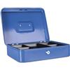 donau Cassetta portadenaro in metallo con serratura 300x90x240 mm Donau blu 5234001PL-10