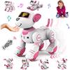 VATOS Cane Robot Telecomandato per Bambini - Cane Robot Interattivo Touch & Follow 17 Funzioni, Programmabile Intelligente da Passeggio Danzante RC Robot Giocattoli per Ragazze 3-12 Regali