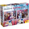 Liscianigiochi Lisciani Giochi - Disney Puzzle Supermaxi 2 x 24 Frozen Puzzle per Bambini, 86597