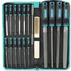 Libraton Set di Lime Metalliche 31Pezzi, 4 Raspe per Metallo in Acciaio Legato Forgiato a Goccia T12, 12 Lime ad Ago, Lime Riffler, 12 Carte Vetrate, Spazzola in Acciaio, per Legno e Metallo