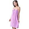 DAIHAN Asciugamano da Bagno per Doccia in Spugna da Donna Coperta da Viaggio Leggera Morbidezza e Assorbenza Asciugamano da Sauna Con Chiusura Telo da Sauna,Viola,75 * 150cm