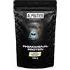 Alphatier Supplements Proteine in polvere con BCAA e EAA Cheesecake 1000 g Polvere proteica 82% proteine Alphatier Phenomenal Protein Powder Isolato Proteico Soia Aminoacidi senza Glutine Lattosio