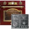 Kaiser Set EH 6355 RotEm + KCG 6383 Turbo, forno elettrico, da incasso, autark, 79L + piano cottura a gas in vetroceramica da 60 cm, WOK, fornello a gas, propano/naturale