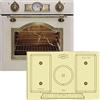 Kaiser Empire EH 6355 ELfEm + KCT 7797 ElfEm Forno elettrico da incasso in stile retrò, 67 litri, autopulente, 8 funzioni, girarrosto+ Piano di cottura a induzione 77 cm, FREE ZONE, PowerBoost 4,3 KW