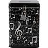 I-TOTAL® - Salvadanaio Divertente con Lucchetto e Chiavi/Portamonete in Metallo con Chiusura - Idea Regalo (MUSIC)