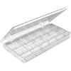 Rayher Contenitore A Scomparti per Piccoli Oggetti, 18 Scomparti, 20 x 10 cm, Plastica Trasparente, Salvaspazio, Ottimo per Accessori Gioielleria, Scrapbooking, Bricolage, 3901937