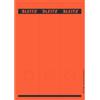 Leitz Cardboard labels, red