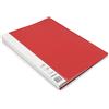 Waytex 931336R - Cartellina portadocumenti, formato A4, 160 tasche, in polipropilene opaco, 80 buste trasparenti, colore: Rosso