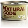 Natural Code ST02 Tonno e Amaranto 85 gr Scatoletta Gatti Sterilizzati