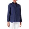 United Colors of Benetton Camicia 5BMLDQ02U, Nero 100, L Donna
