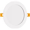 Pannello LED Rotondo 15W 1.500lm Foro Ø155-160mm Osram LED Dimmerabile Colore Bianco Caldo 3.000K