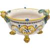 CERAMICHE CALTAGIRONE Centrotavola ceramica siciliana Caltagirone Giallo Frutta L. 31 cm