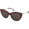 Jimmy Choo Rym/S 1GR/70 | Occhiali da Sole Graduati o Non Graduati | Plastica | Cat Eye, Ovali / Ellittici | Bordeaux | Adrialenti