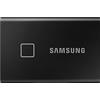 Samsung T7 Touch Portable SSD - 2 TB - USB 3.2 Gen.2 External SSD Metallic Black (MU-PC2T0K/WW)