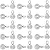 UNICRAFTALE Circa 100 pz Placcatura Sottovuoto 304 ganci In Acciaio Inossidabile Collegamenti Perline 1.5 mm Foro Connettore Collegamento Perline Rotonde Perline Portante Perline Ciondolo In Acciaio