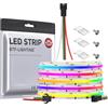 BTF-LIGHTING FCOB COB WS2811 IC RGB flessibile striscia LED ad alta densità 5M 720LEDs/M Nastri LED DC24V Bianco PCB IP30 colore di inseguimento DIY Decorazione(senza controller e alimentazione)