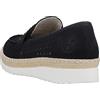 Rieker M9255, Mocassino Donna, Blu, 36 EU