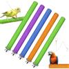 Norhogo 5 Pezzi 20cm Posatoi Pappagalli Giochi Trespoli Naturale Paw Grinding Giocattolo per Pappagalli Uccello Masticare Giocattoli della Viene fornito con un collare per pappagalli, Colore casuale