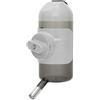 septillar Dispenser Acqua Gabbia [Grigio, 500ml] Animali Domestici Borraccia d'Acqua Cane Gatti Coniglio Kennel Bottiglia Acqua