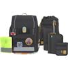 Lässig Set di borse per la scuola da 7 pezzi per bambini/School Set Boxy Unique black