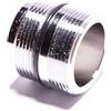 BLUMKRAFT Adattatore per riduzione rubinetto M21,5-M22 compatibile con 50505194, caché JR e Grohe. Ottone cromato (da M21,5 x 1 a M22 x 1)