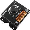 MEIRIYFA DC 12V-24V 30A LED Striscia Dimmer PWM Regolatore di Oscuramento con Interruttore ON/Off Manopola e Custodia in Alluminio per 5050 3528 LED Strip Lights Regolare Luminosità