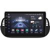 hizpo Android 13 Autoradio touch screen da 9 pollici compatibile con FIAT 500 2007-2014 con Carplay/Android Auto 8-Core-UPC 4+32GB Dab Adattatore per autoradio WiFi 4G Mirror Link (Nero)