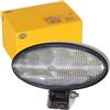 HELLA 1GB 996 486-001 LED-Faro da lavoro, Oval 90 Gen. II, 24/12V, 5000lm, Montaggio, esterno/avvitato, arco di montaggio orientabile, Illuminazione campo vicino, Spina Spina DEUTSCH