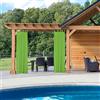 Paramaison Tenda Idrorepellente per Esterno First, Bretella con Bottone, Oscurante, Impermeabile, 150 x 270 cm, Verde, Tenda Idrorepellente Gazebo