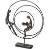 Casablanca modernes Design Casablanca Circles Scultura 24x20x3cm ferro brunito Dekofigur Figurine scultura della statua del design Marrone