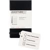 LEUCHTTURM1917 Leuchtturm Reporter Notepad Pocket (A6) Squared, Hardcover, 94 numberedpages, Black