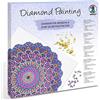 Ursus 43520008F - Diamond Painting Mandala Set 8, Set Artigianale con Tela e Pietre nei Toni del Viola, Rosa e Blu