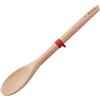 Tefal Ingenio Wood Cuchara de Madera con lengua de silicona, materiales naturales, sin conductividad térmica, No daña sartenes Ni ollas, anillo de silicona para apoyar, Madera FSC