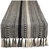 DII Runner Collezione, Cotone, Nero, 15x72 (15x77, Frangia Inclusa)