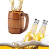 Daytesy Boccale Birra Legno, Boccali Birra Boccale da Birra in Legno Tazze da the Retrò Tazza da Birra Caffè Accessori Per Bar Ristorante Hotel e Uso Domestico 10.8 X 8cm