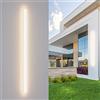 K-Bright Lampada da Parete Esterno/Interno LED 45W 3000K Bianco Caldo IP65 Applique da Parete Esterno 150CM Moderno per Balcone Giardino Veranda Via Garage, Bianco
