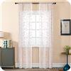 GIRASOLE HOME® Coppia Tende Filtranti in Simil Lino Fantasia Rampicanti Tenda per Porta Finestra ed Interni 2 Pannelli con Tasca e Passanti Nascosti (Rosa, 70x235cm)