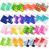Ainiv 32PC Mini Pop Push It Fidget Toy Portachiavi,Colorato Silicone Spremere Pop Bubble Giocattoli Sensoriali Bulk,Poppet Bubble Giocattoli Antistress per Autismo Sollievo dallo Stress,Bambini Adulti