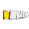 TREND FOR HOME Boccale Birra con Manico, 500 ml, Set da 6 Boccali Birra Set Bicchieri Birra Vetro Trasparente 0,5L, Lavabile in Lavastoviglie, Collezione Ulf