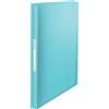 Esselte Espositore Organizer A4 con 80 tasche, Capacità 160 fogli, Utilizzabile a Casa e in Ufficio, Gamma Colour'Breeze, Motivo in Rilievo, 25 mm x 310 mm x 233 mm - Blu