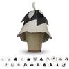 LOWELL LoFelt® cappello da sauna - in feltro per lui e per lei inclusa guida - ideale per una straordinaria esperienza di wellness - motivo Campanella (bianco) - berretto da sauna cappuccio da sauna