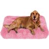 ping bu Morbido letto in peluche per cani medio, materasso extra large lavabile, soffice cuscino per cani calmante tappetino per cani (S-42 x 35 cm, rosa B)