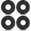 TIANNAIT 2 Paia Copri Cuffie in Pelle Stropicciata Nera, Cuscinetti Auricolari in Schiuma con Isolamento del Rumore, Pezzi di Ricambio per Cuffie, Compatibili con Sony WH-CH500, ZX100, ZX330, CH510