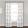 Lush Decor Tenda a pannello con volant in pizzo, 213,4 x 132,1 cm, colore: bianco