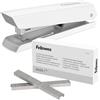Fellowes Spillatrice ufficio LX820 con Rivestimento in Microban, Capacità 20 Fogli Bianco + Punti metallici 26/6mm per Cucitrici a Striscia Intera Argento