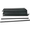 Alevar Dorsi in Plastica a Spirale per Rilegatura, 21 Anelli Diametro 8 mm, Formato A4, Capacità da 21 a 40 Fogli, Colore Nero, Confezione da 100 Pezzi