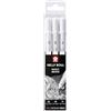 SAKURA Gelly Roll Basic White Gel Pen Set da 3, dimensioni assortite | Penne coprenti per evidenziazione, disegno e artigianato