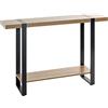 HAKU Consolle rovere, nero, Metallo, truciolato - Dim. L 120 cm x A 82 cm x P 30 cm, Stile Moderno