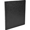 Exacompta - 54251E - 1 Raccoglitore in Cartoncino Lustré 355 g/mq - 2 Anelli Tondi da 15 mm - Dorso 20 mm - F.to Esterno 25x32 cm per A4 - Colore Nero