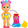 Bloopies Magic Tail Mermaid Melodie, Giocattolo d'Acqua, Sirena con Coda scintillante con Glitter e la sua Mascotte, Spruzza Acqua e Fa Bolle, Giocattolo Regalo per Bambini dai 18 Mesi in su